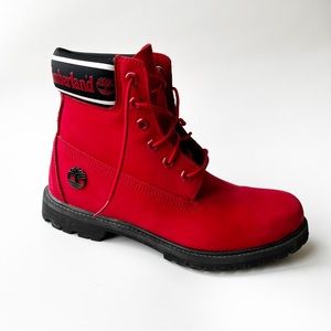 Women’s Timberland Rich Red 6-inch Premium Waterproof Boot Size 10 New